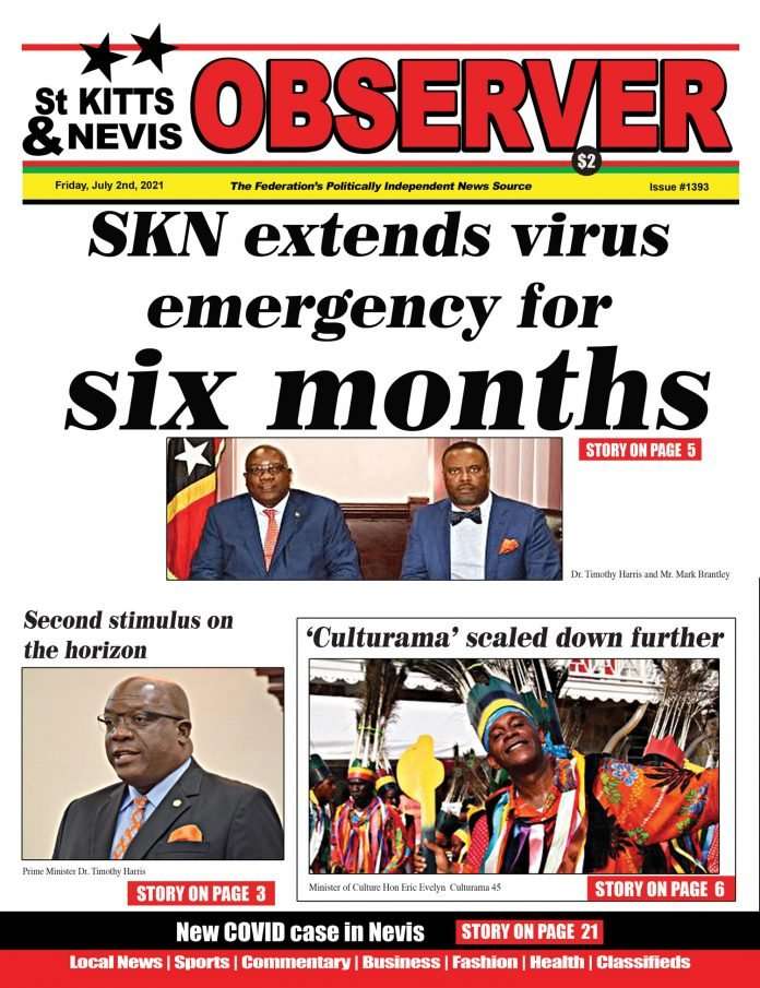Newspaper Cover for 2nd July, 2021